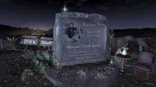 A memorial to Matthew Perry in Fallout New Vegas.