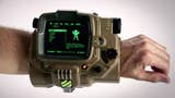 The real-life plastic Pip-Boy watch thing that Bethesda sold with a fancy edition of Fallout 4. It's like a forearm brace rather than a watch. A camo-green plastic thing with a large - and actually working - LCD display on it, which shows a menu in black and neon green.