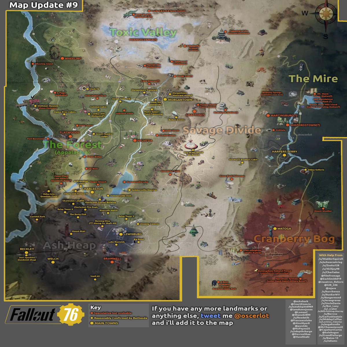 Fallout maps size comparison (real one) : r/Fallout