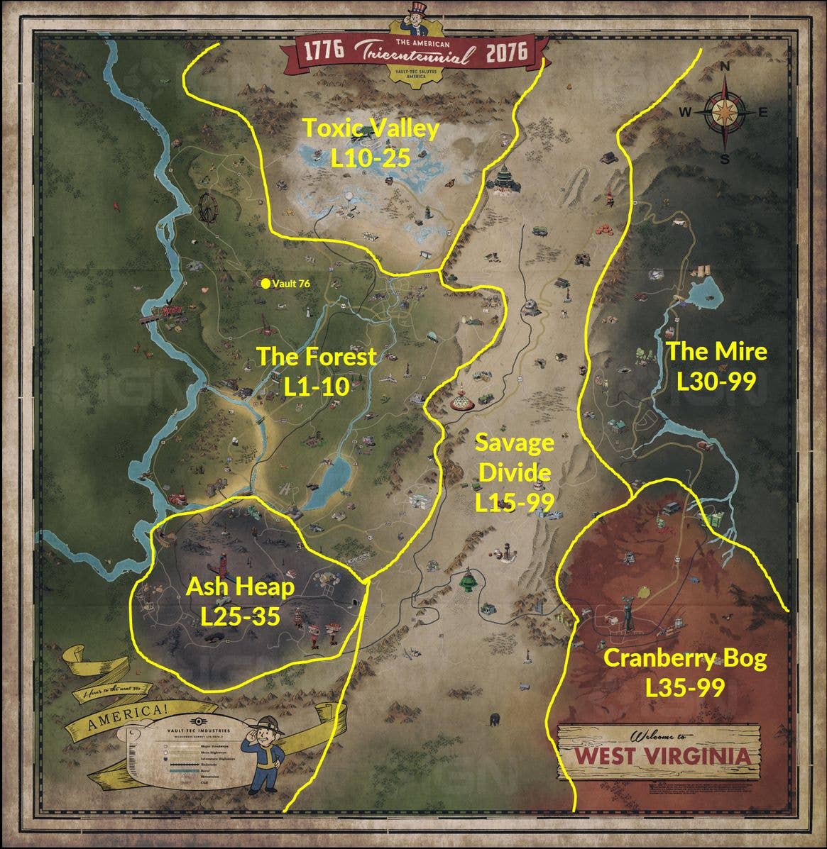 Fallout 4 Secret Locations Map