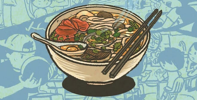Cropped cover of Family Style featuring a bowl of noodles