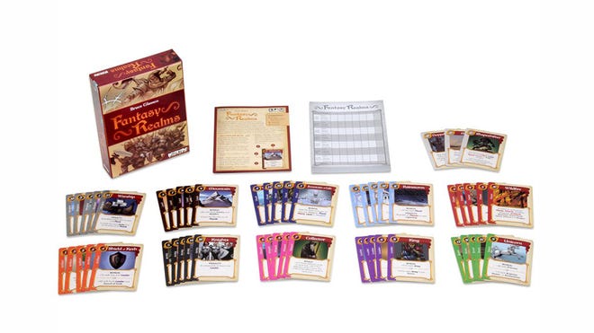 Fantasy Realms board game layout