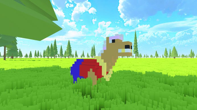A voxel horse from Far Away Horse