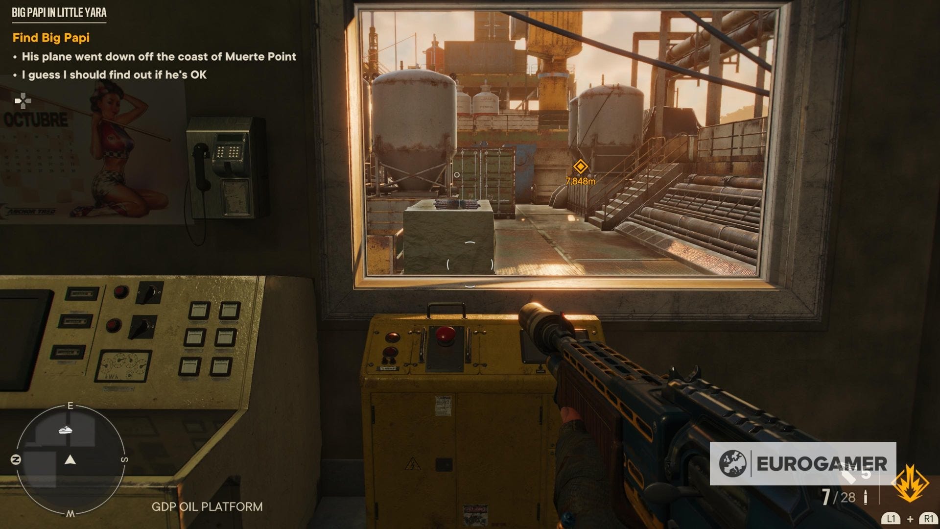 Far Cry 6 Crane On Oil Rig Far Cry 6 GDP Oil Platform location and how to get oil platform gun