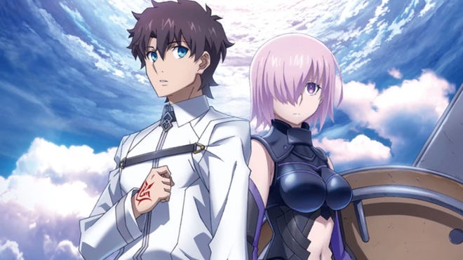Artwork showing two anime characters from Fate/Grand Order.