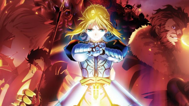 Anime artwork for Fate/Zero, which is part of the larger Fate universe.