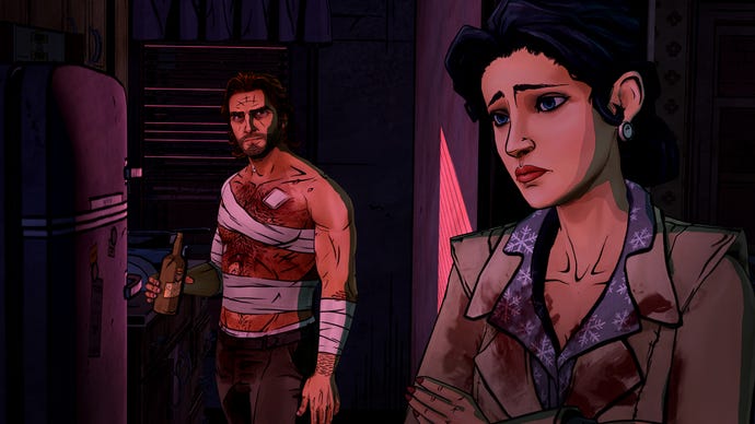 Bigby bersikap keren dalam tangkapan layar The Wolf Among Us.
