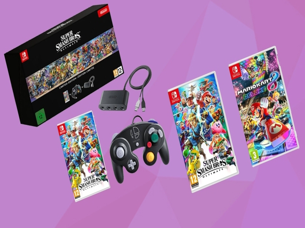 Nintendo Super Smash Bro & Mario Kart 8 Video Games for Nintendo