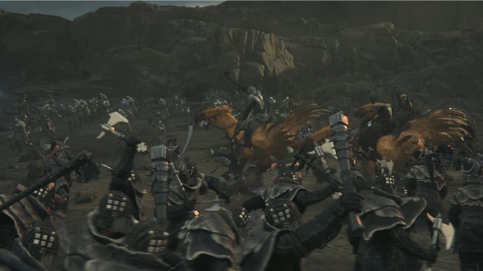 Chocobo charge into battle