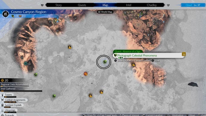 ff7 renaissance absence of photo panel a location map
