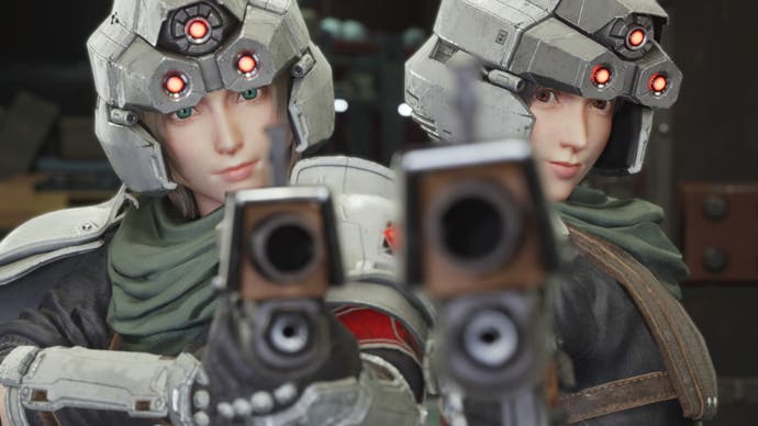 ff7 rebirth tifa and aerith in midgar infantry uniform