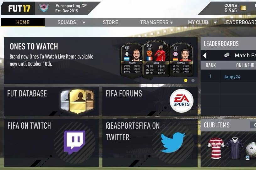 FIFA 17 Web App explained - trading, rewards, and how to use it