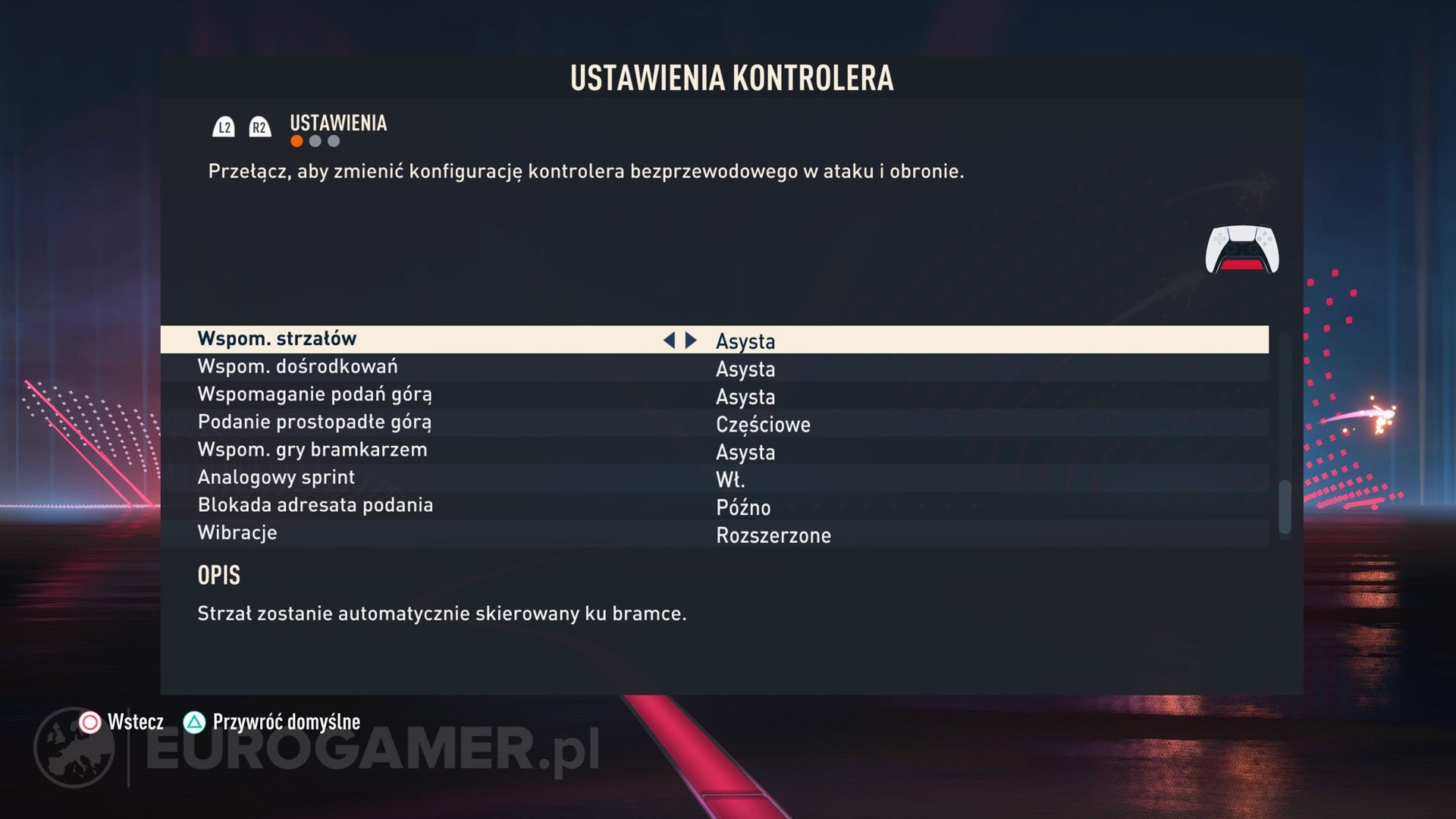 FIFA 23 - Ustawienia Kontrolera, Asysty: Które Opcje Wybrać | Eurogamer.pl