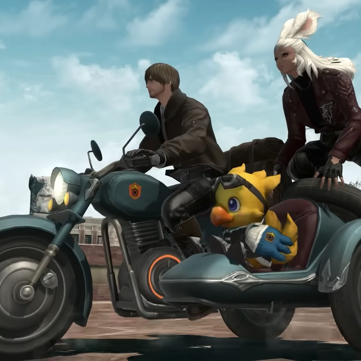 Final Fantasy 14's new motorcycle mount has its adorable chocobo
