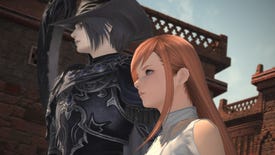 Two characters look off into the distance in Final Fantasy 14's 6.5 patch