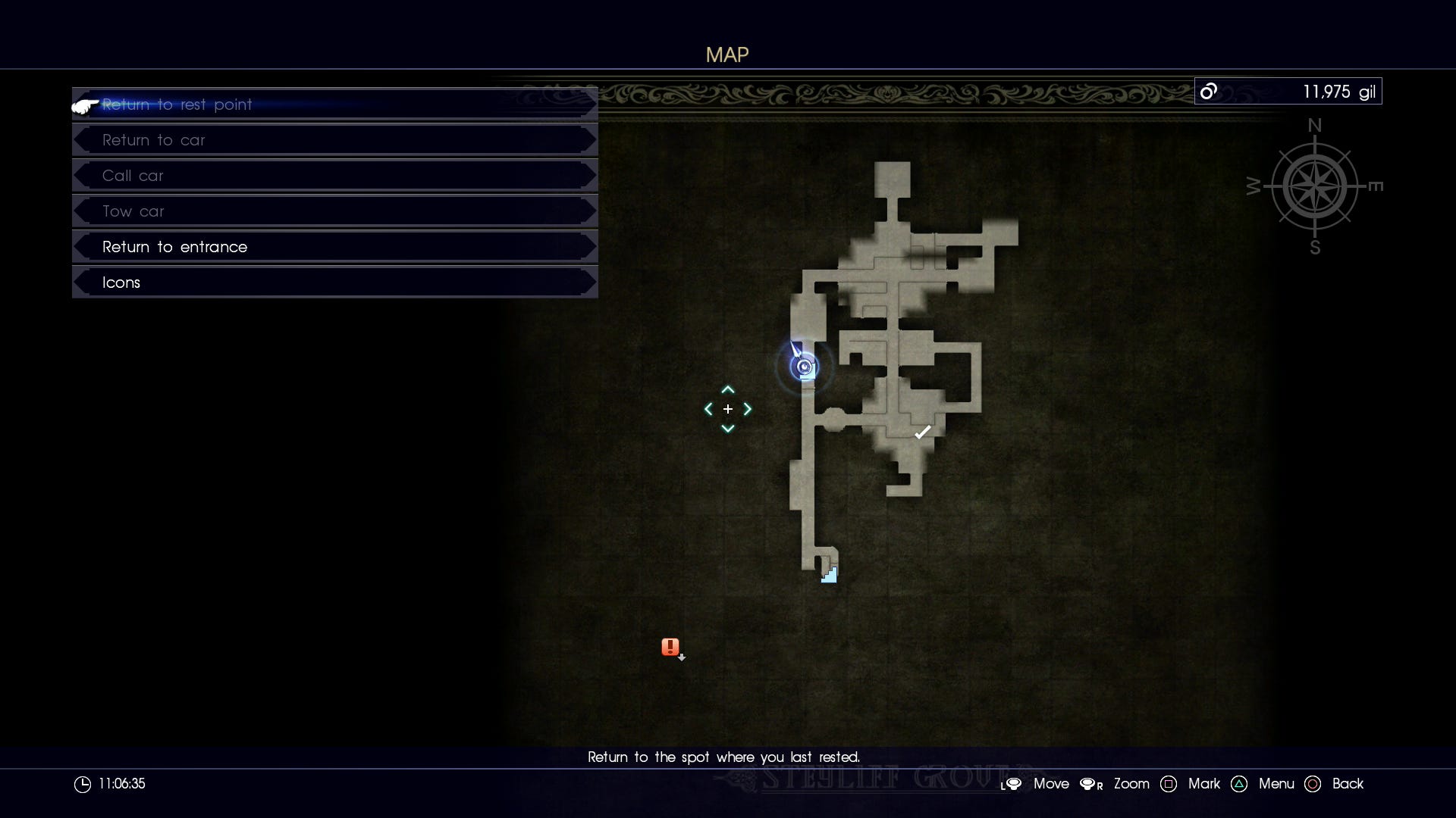 Ff15 Mapguide Final Fantasy 15 Chapter 7 - Party of Three, exploring Steyliff Grove ...