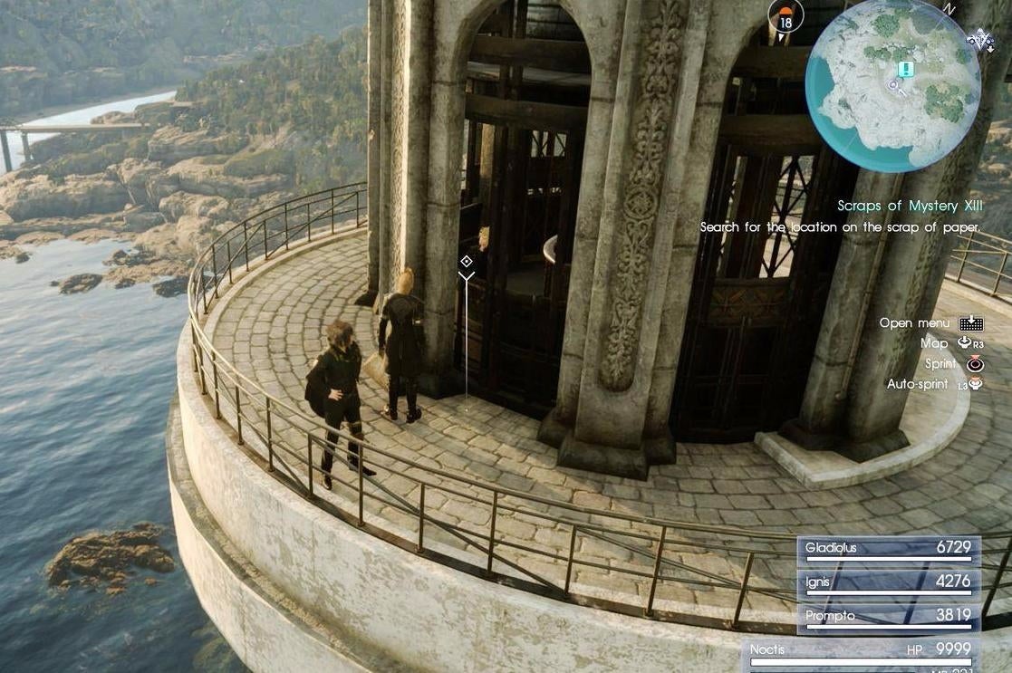 Final Fantasy 15 Scraps of Mystery map piece locations for