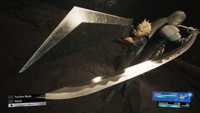 Cloud and Sephiroth bear their swords in Final Fantasy VII Rebirth
