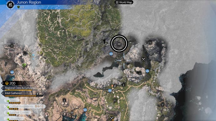 A map of Juno shows the location of the crow's nest cache