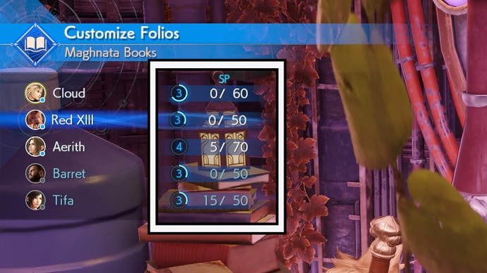 Final Fantasy 7 Rebirth Magnata Books Folio SP Счетчики персонажей