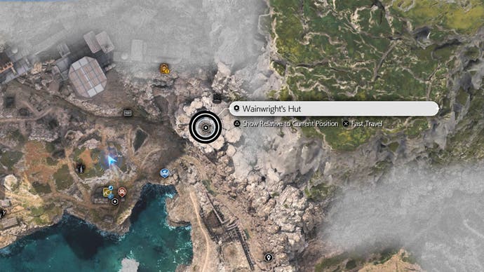 Final Fantasy 7 Rebirth Wainwrights Hut map location