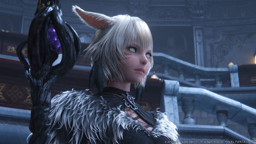 An image from the CG trailer for Final Fantasy 14's next expansion, Endwalker.