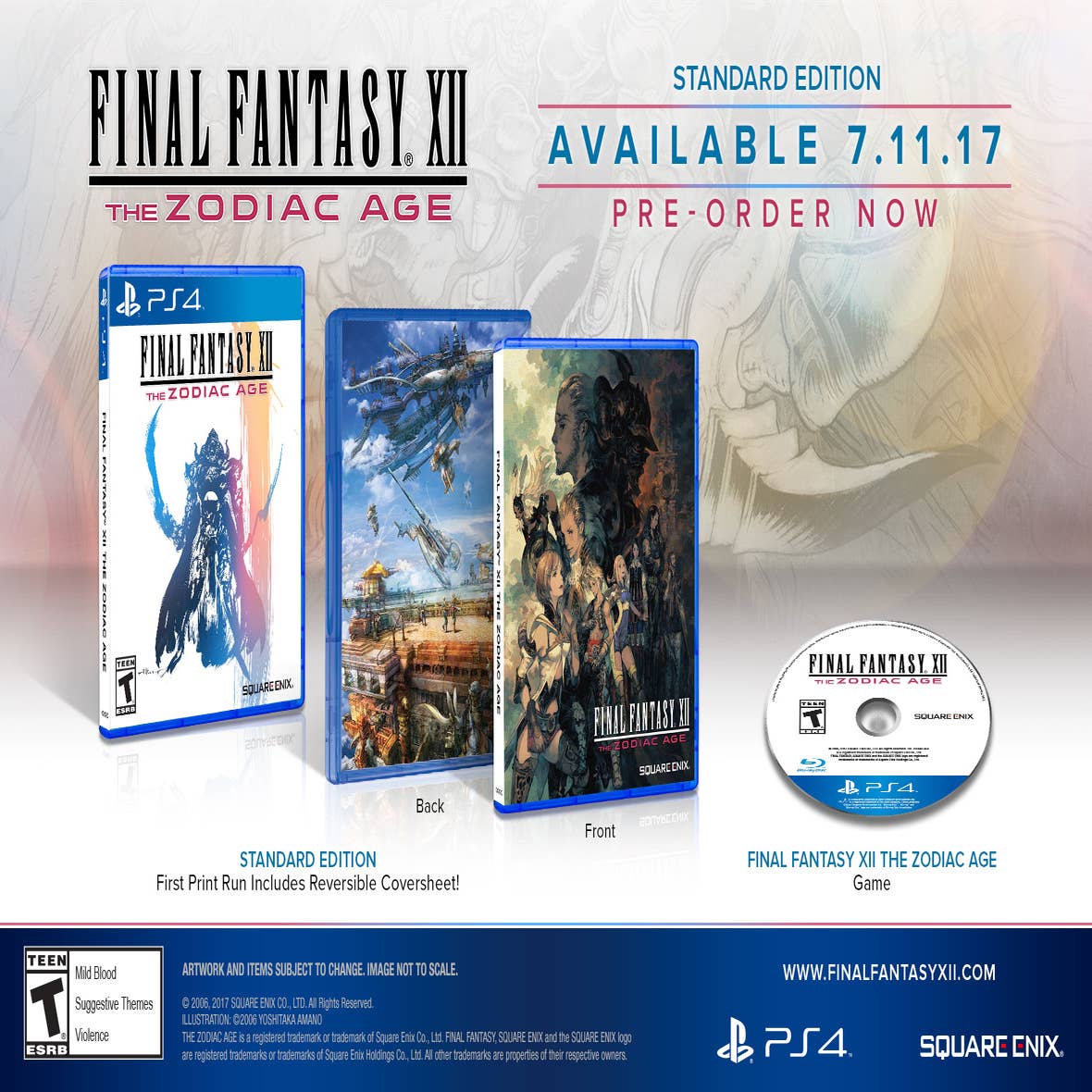 Final Fantasy XII The Zodiac Age [ Limited Edition STEELBOOK ] (PS4) NEW