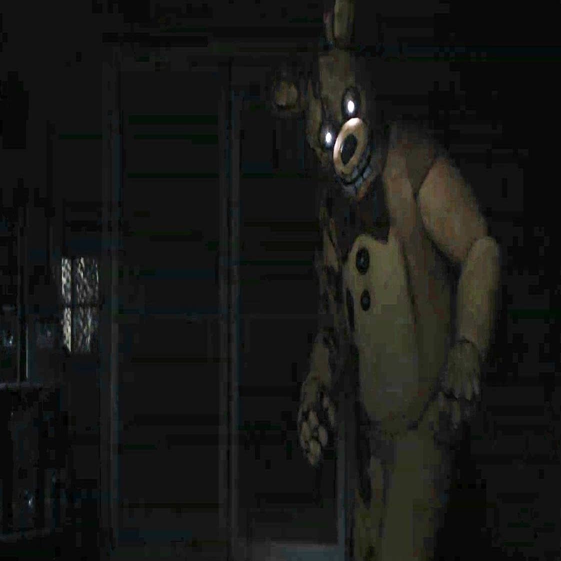 A realistic animatronic from the game five nights at freddy's in a