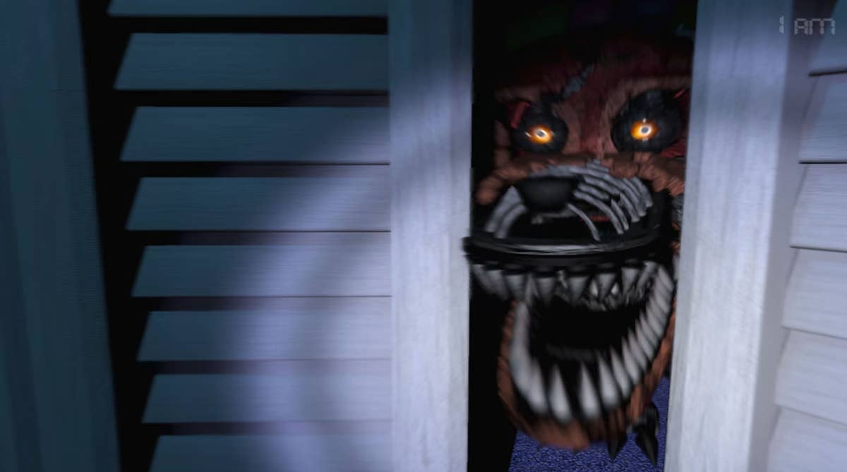 One of the Five Nights at Freddy's puppets got a little too close