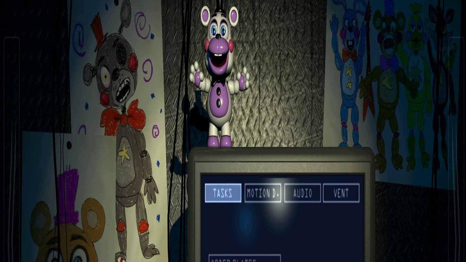 Фнаф 6 читы. Five Nights at Freddy's 6 Pizzeria Simulator. ФНАФ 6. ФНАФ на компьютер. ФНАФ 6 монитор.