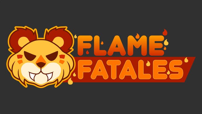 Il logo arancione delle Flame Fatales.