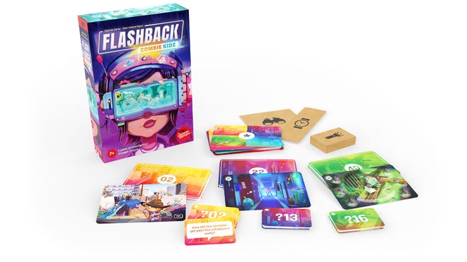 An image of the components for Flashback: Zombie Kidz.