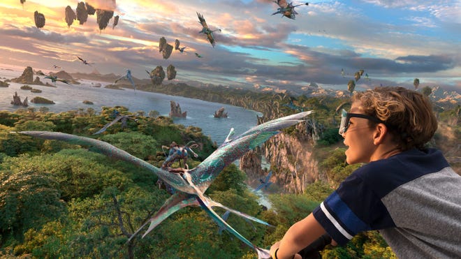 Avatar Flight of Passage ride at Disney