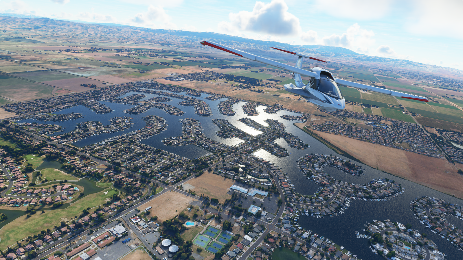 Flight Sim 2020: photorealistic cities