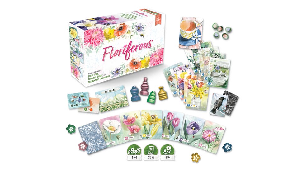 Floriferous board game layout
