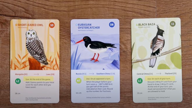 Fly-A-Way board game cards