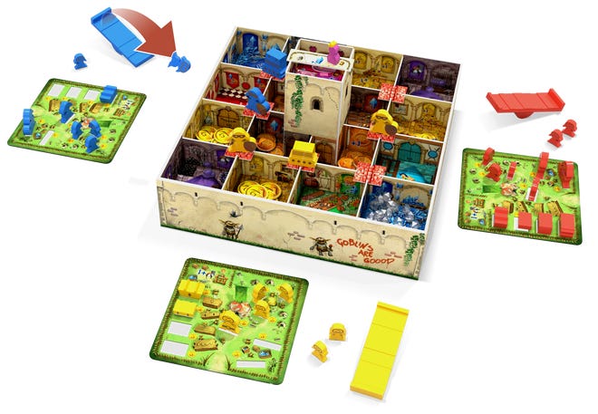 Flying Goblins board game layout