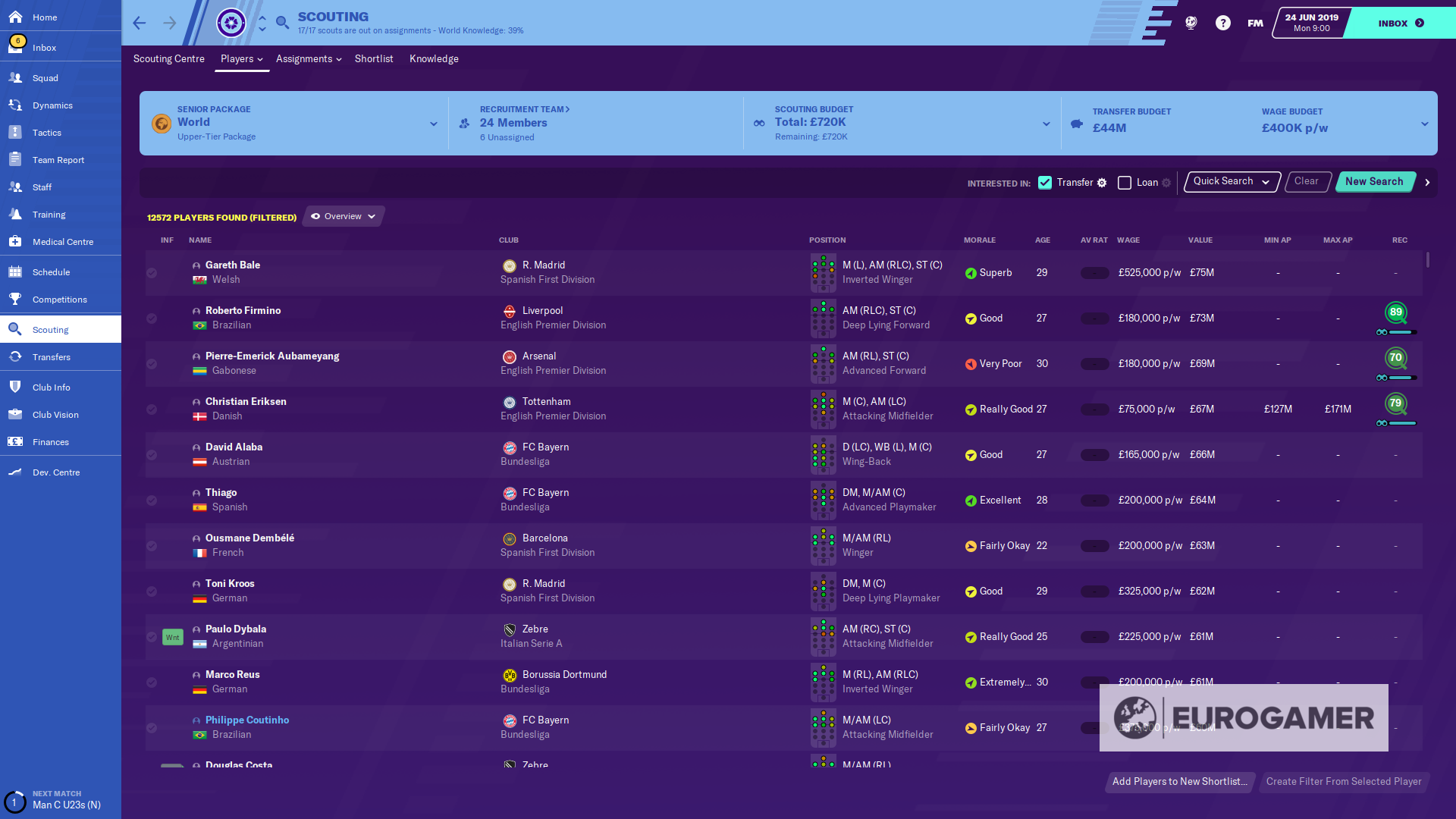 Football Manager 2020 wonderkids the best, highest potential players