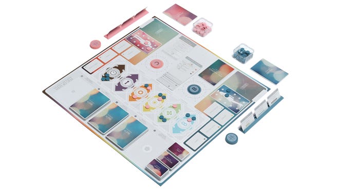 Fog of Love board game gameplay layout