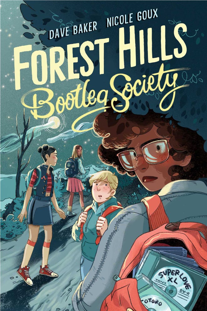 Illustrated cover of a group of young women with a title that reads Forest Hills Bootleg Society