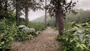 This photo-realistic forest was made in Dreams
