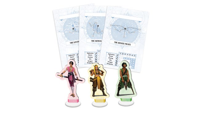 Forgotten Waters board game characters