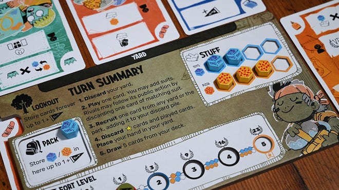Fort board game player board 2