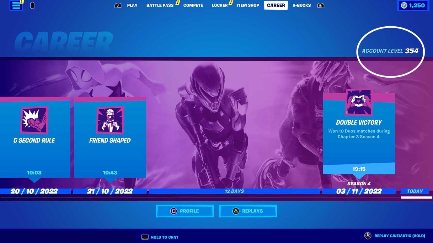 How to earn Account Levels in Fortnite