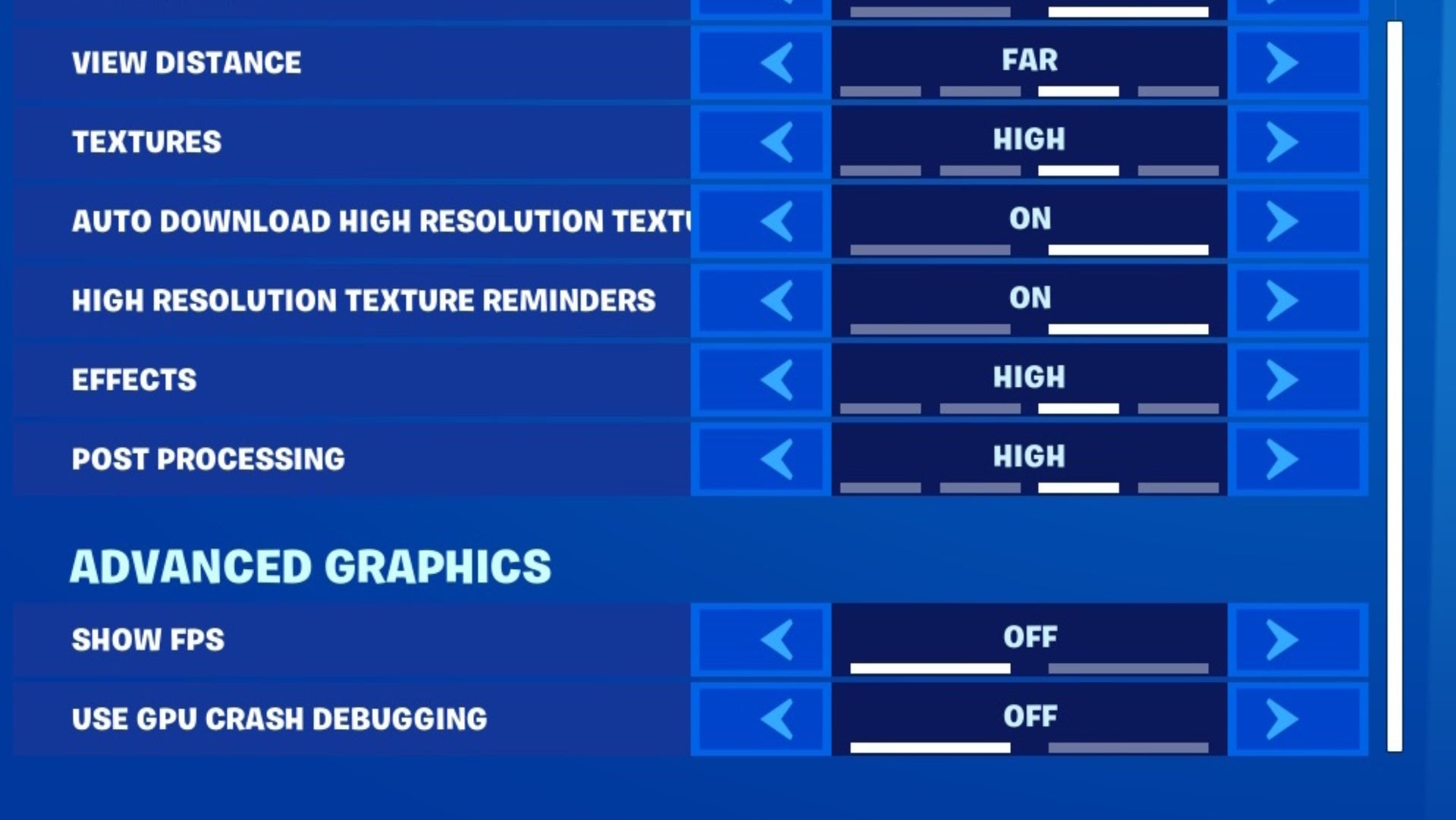 Amd radeon 2025 fortnite settings