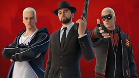 Rapper Eminem's Rap Boy, Slim Shady and Marshall Never More outfits from Fortnite event The Big Bang