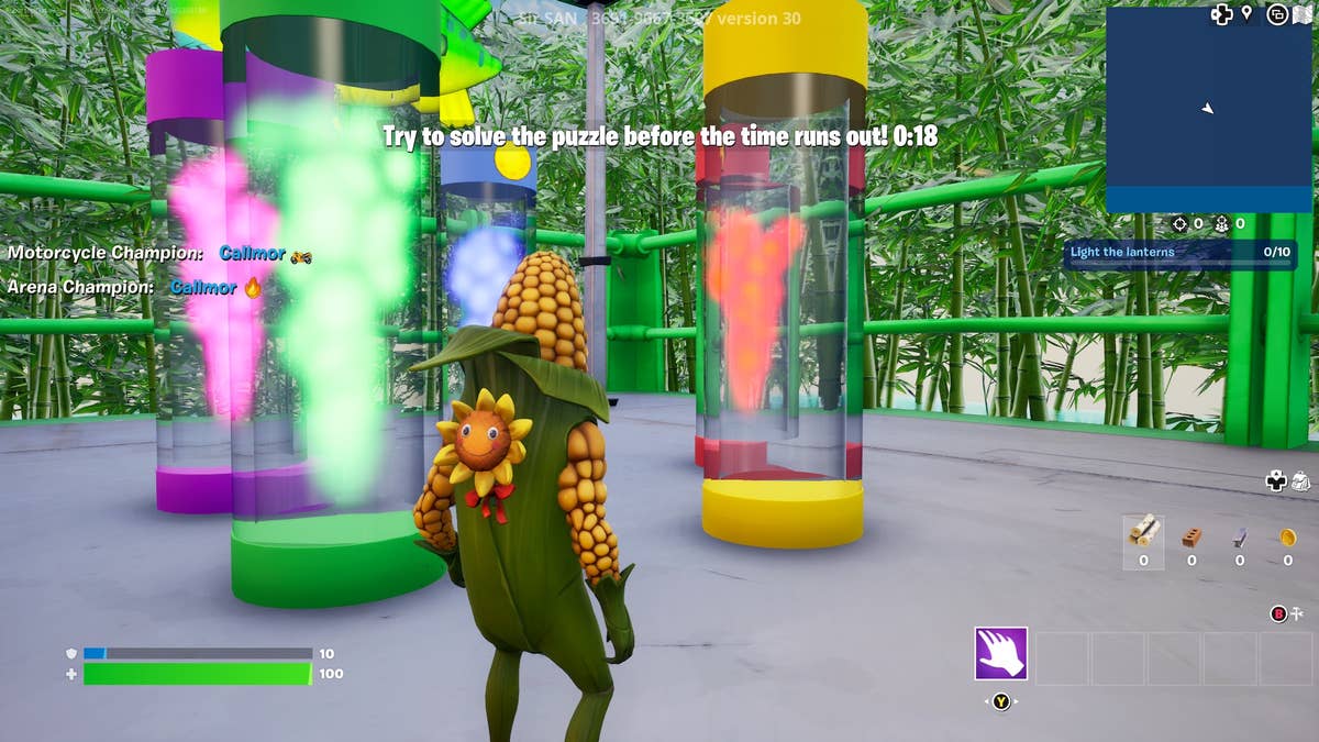 How to solve the Fortnite green Lantern Puzzle at Lantern Fest