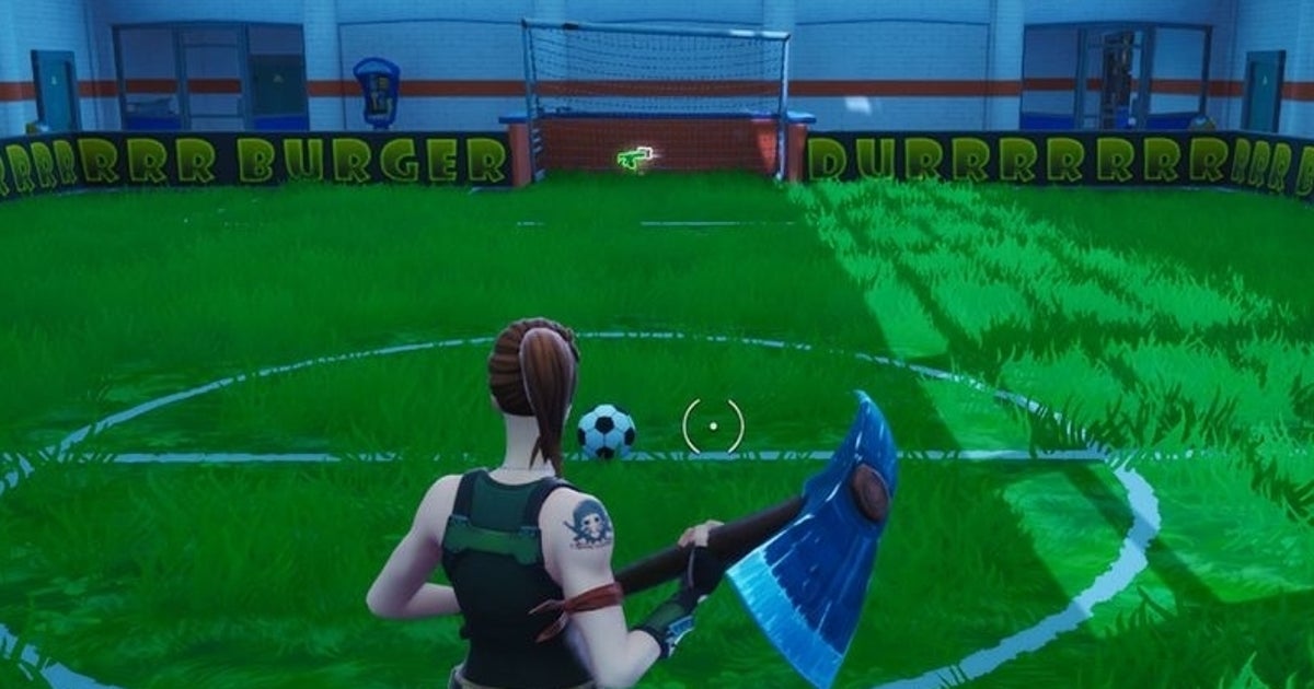 Fortnite indoor soccer pitch location How to score a goal on an indoor