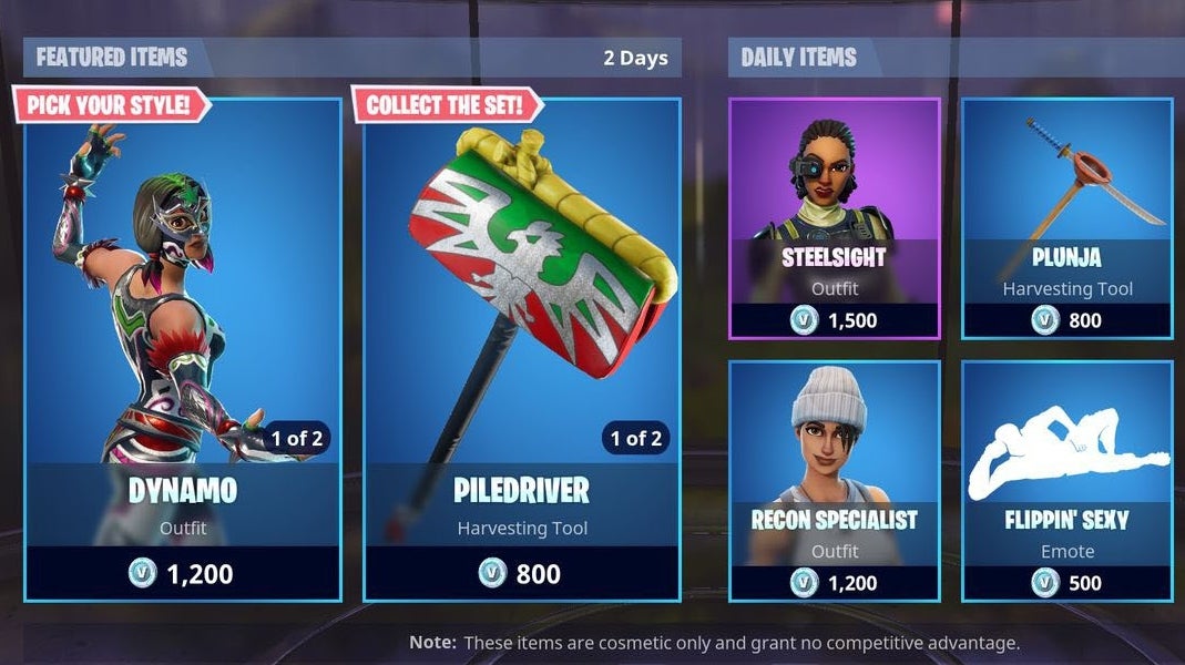 Fortnite Item Shop - August 15 update details | Eurogamer.net