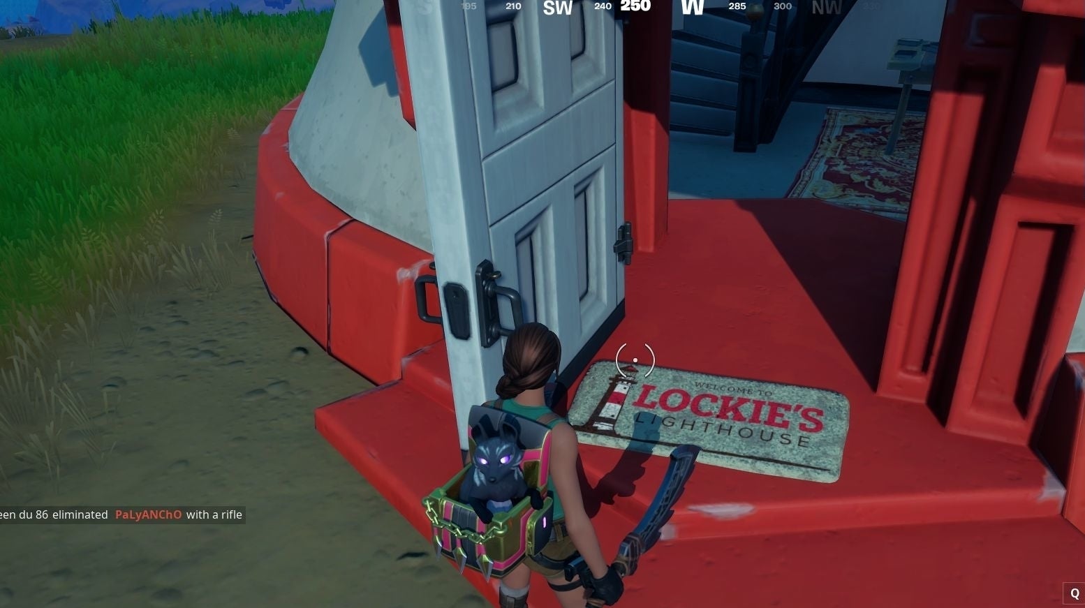 Fortnite Fancy View, Rainbow Rentals and Lockie's Lighthouse